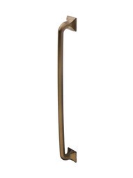 Southport Square Base Appliance Pull - 15 inch Center-to-Center in Brushed Bronze.